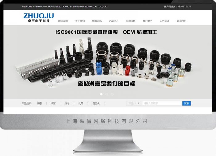 青浦电子科技公司网站建设案例